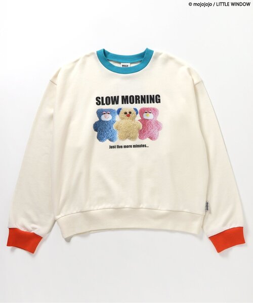 BREEZE（ブリーズ）の「【リンク】mojojojo転写トレーナー(大人サイズ)（スウェット・レディース・オフホワイト/イエロー・MEDIUM）」の6枚目の写真