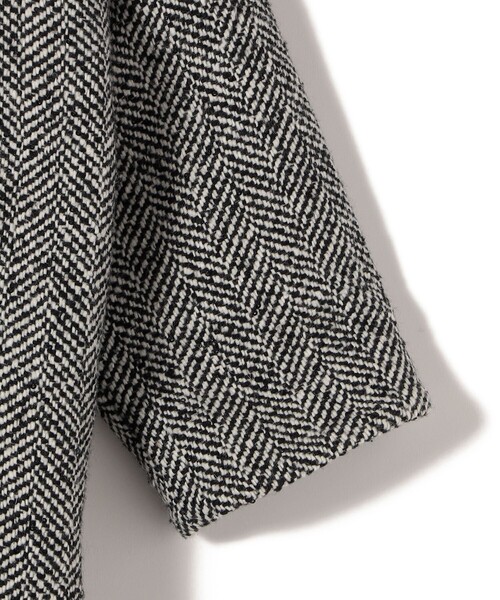 SHIPS（シップス）の「スパンコール ヘリンボーン ノーカラー コート（ノーカラーコート・レディース・ブラック・36/38）」の11枚目の写真