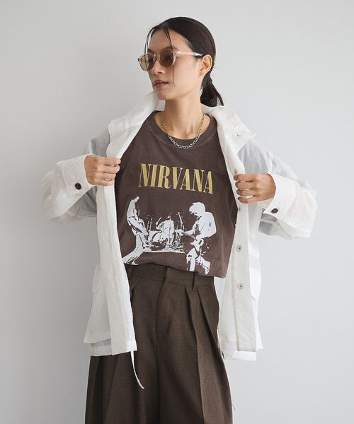 GARAGE OF GOOD CLOTHING(ガレージオブグッドクロージング)の「シアーミリタリージャケット(その他アウター・レディース・モカ/ライトグレー/ホワイト・FREE)」の12枚目の写真