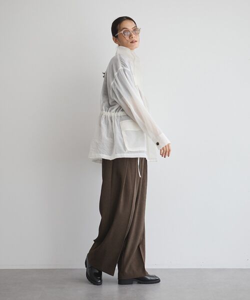 GARAGE OF GOOD CLOTHING(ガレージオブグッドクロージング)の「シアーミリタリージャケット(その他アウター・レディース・モカ/ライトグレー/ホワイト・FREE)」の16枚目の写真