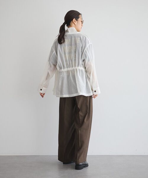 GARAGE OF GOOD CLOTHING（ガレージオブグッドクロージング）の「シアーミリタリージャケット（その他アウター・レディース・モカ/ライトグレー/ホワイト・FREE）」の4枚目の写真