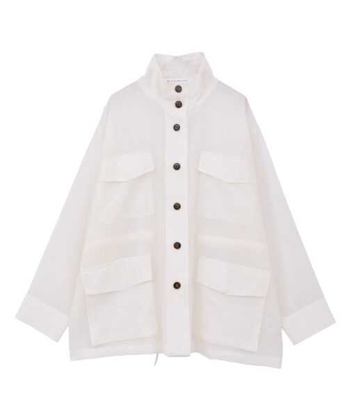 GARAGE OF GOOD CLOTHING（ガレージオブグッドクロージング）の「シアーミリタリージャケット（その他アウター・レディース・モカ/ライトグレー/ホワイト・FREE）」の12枚目の写真
