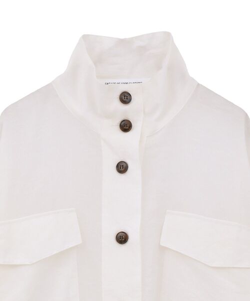 GARAGE OF GOOD CLOTHING（ガレージオブグッドクロージング）の「シアーミリタリージャケット（その他アウター・レディース・モカ/ライトグレー/ホワイト・FREE）」の15枚目の写真