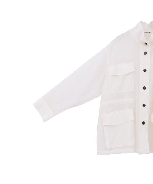 GARAGE OF GOOD CLOTHING（ガレージオブグッドクロージング）の「シアーミリタリージャケット（その他アウター・レディース・モカ/ライトグレー/ホワイト・FREE）」の18枚目の写真