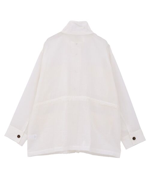 GARAGE OF GOOD CLOTHING(ガレージオブグッドクロージング)の「シアーミリタリージャケット(その他アウター・レディース・モカ/ライトグレー/ホワイト・FREE)」の6枚目の写真