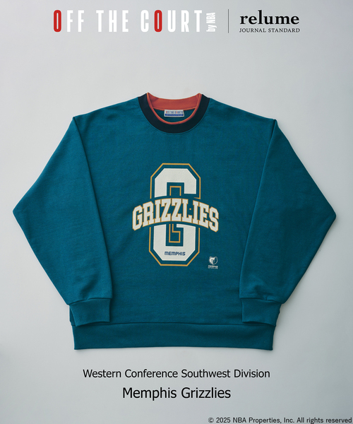 JOURNAL STANDARD relume（ジャーナルスタンダード　レリューム）の「Off The Court by NBA / オフ・ザ・コート バイ NBA 別注 リンガースウェット（スウェット・メンズ・ブラック/アイボリー/グレー/ブラック系その他/グリーン/オートミール・LARGE/MEDIUM/SMALL）」の6枚目の写真