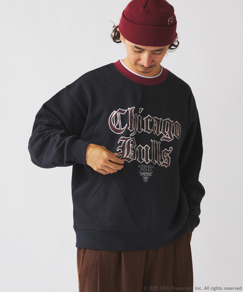 JOURNAL STANDARD relume（ジャーナルスタンダード　レリューム）の「Off The Court by NBA / オフ・ザ・コート バイ NBA 別注 リンガースウェット（スウェット・メンズ・ブラック/アイボリー/グレー/ブラック系その他/グリーン/オートミール・LARGE/MEDIUM/SMALL）」の8枚目の写真