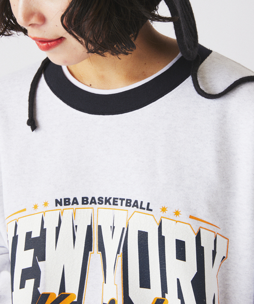 JOURNAL STANDARD relume（ジャーナルスタンダード　レリューム）の「Off The Court by NBA / オフ・ザ・コート バイ NBA 別注 リンガースウェット（スウェット・メンズ・ブラック/アイボリー/グレー/ブラック系その他/グリーン/オートミール・LARGE/MEDIUM/SMALL）」の19枚目の写真