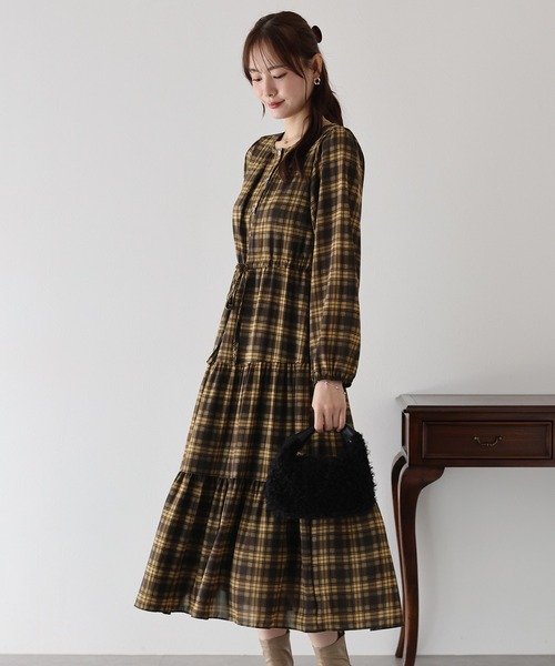 チェックプリントワンピース（ワンピース）｜BLUEEAST（ブルーイースト