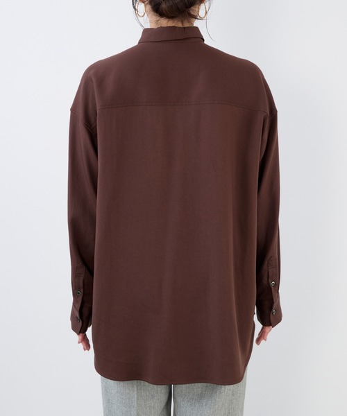 MICA&DEAL（マイカ＆ディール）の「モールスキンミリタリーシャツ（シャツ/ブラウス・レディース・ブラウン/カーキ/オフホワイト・FREE）」の22枚目の写真