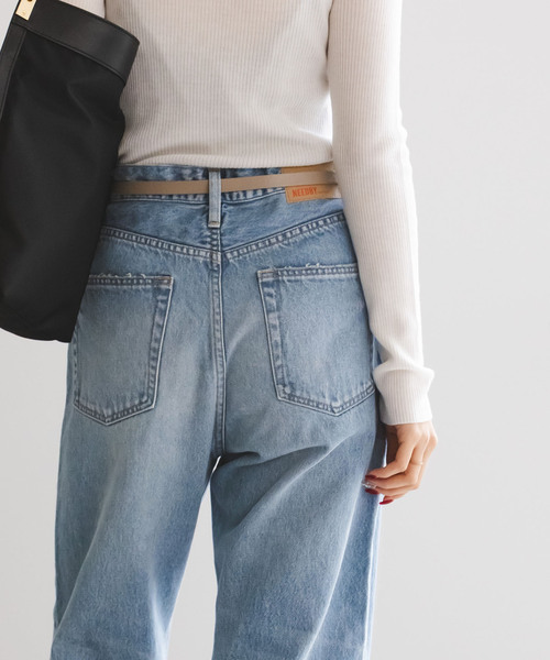 NEEDBY heritage(ニードバイヘリテージ)の「《NOBLE別注》NEED by heritage/ニードバイヘリテージ MYA(デニムパンツ・レディース・ブルー・23/24/25/26)」の3枚目の写真