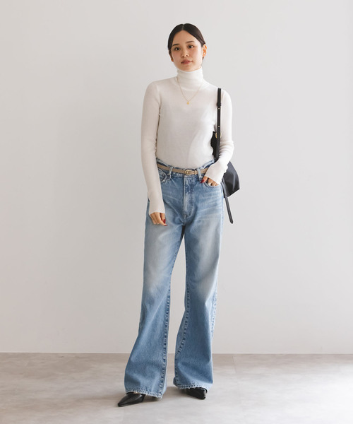 NEEDBY heritage(ニードバイヘリテージ)の「《NOBLE別注》NEED by heritage/ニードバイヘリテージ MYA(デニムパンツ・レディース・ブルー・23/24/25/26)」の4枚目の写真