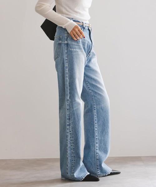 NEEDBY heritage(ニードバイヘリテージ)の「《NOBLE別注》NEED by heritage/ニードバイヘリテージ MYA(デニムパンツ・レディース・ブルー・23/24/25/26)」の7枚目の写真