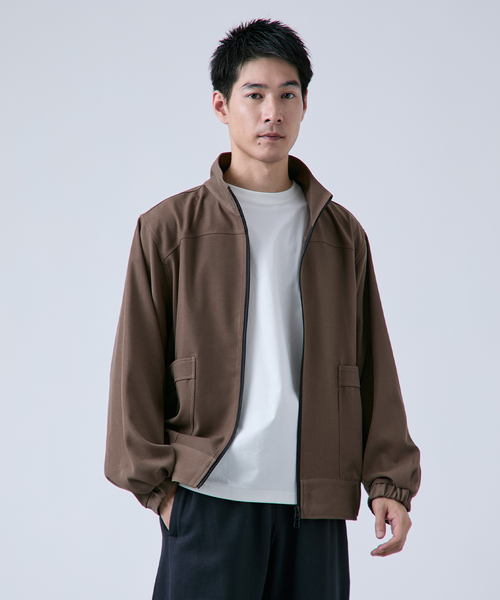 OSKR(オーエスケーアール)の「OSKR別注 T/PU ジップブルゾン(ブルゾン・メンズ・ブラック/ベージュ・MEDIUM/LARGE)」の17枚目の写真
