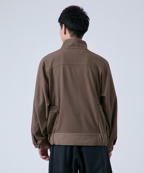 OSKR(オーエスケーアール)の「OSKR別注 T/PU ジップブルゾン(ブルゾン・メンズ・ブラック/ベージュ・MEDIUM/LARGE)」の15枚目の写真
