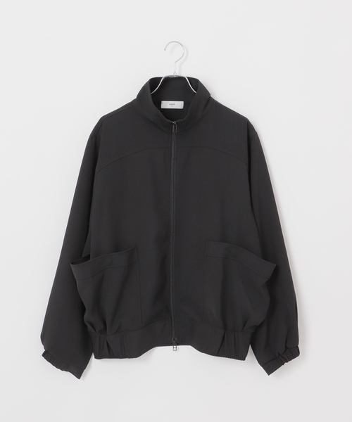 OSKR(オーエスケーアール)の「OSKR別注 T/PU ジップブルゾン(ブルゾン・メンズ・ブラック/ベージュ・MEDIUM/LARGE)」の14枚目の写真