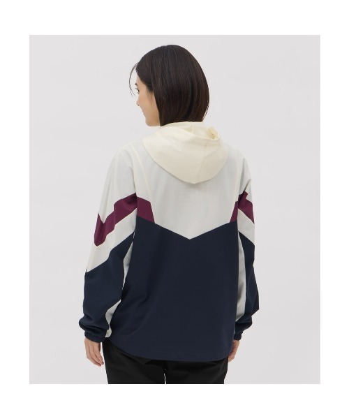 le coq sportif（ルコックスポルティフ）の「ルコックスポルティフ  ヒートナビクロスジャケット（ナイロンジャケット・レディース・ワイン/オフホワイト・M/L）」の17枚目の写真