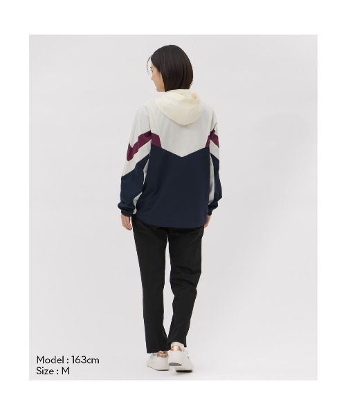 le coq sportif（ルコックスポルティフ）の「ルコックスポルティフ  ヒートナビクロスジャケット（ナイロンジャケット・レディース・ワイン/オフホワイト・M/L）」の15枚目の写真