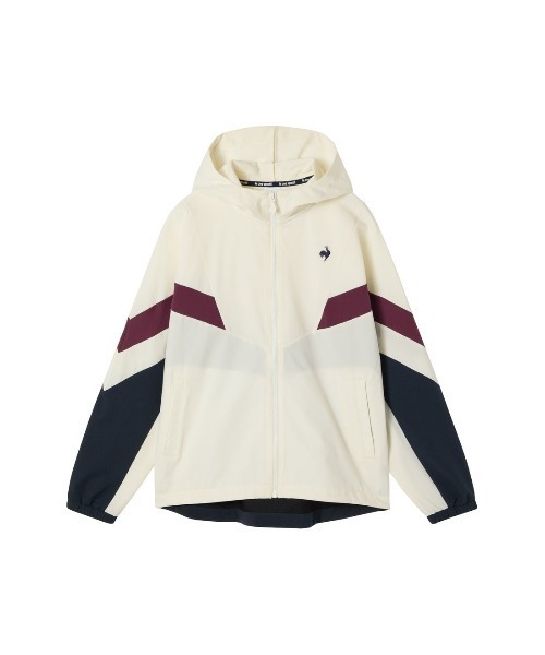 le coq sportif（ルコックスポルティフ）の「ルコックスポルティフ  ヒートナビクロスジャケット（ナイロンジャケット・レディース・ワイン/オフホワイト・M/L）」の4枚目の写真