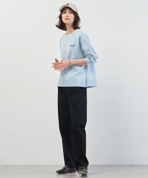 J.PRESS(ジェイプレス)の「【WEB限定】ロゴ裏毛 スウェット(スウェット・レディース・ふじ色系/ベージュ系/ピンク系/ネイビー系/ライトグリーン系/グレー系/サックスブルー系・T13/T15)」の10枚目の写真