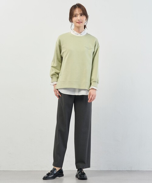 J.PRESS(ジェイプレス)の「【WEB限定】ロゴ裏毛 スウェット(スウェット・レディース・ふじ色系/ベージュ系/ピンク系/ネイビー系/ライトグリーン系/グレー系/サックスブルー系・T13/T15)」の14枚目の写真