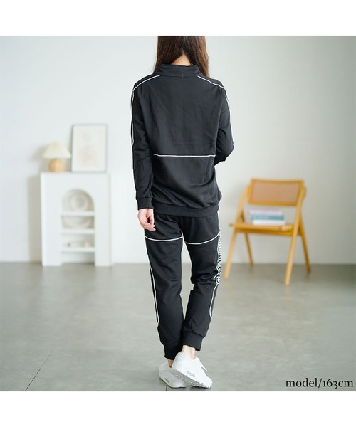 ハーフジップスウェット上下セット【大きいサイズ対応】（スウェット