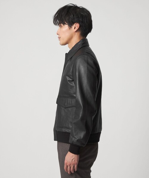 A DAY IN THE LIFE UNITED ARROWS(アデイインザライフユナイテッドアローズ)の「シープレザー フライト ブルゾン<A DAY IN THE LIFE>(ブルゾン・メンズ・ブラック・M/L)」の15枚目の写真