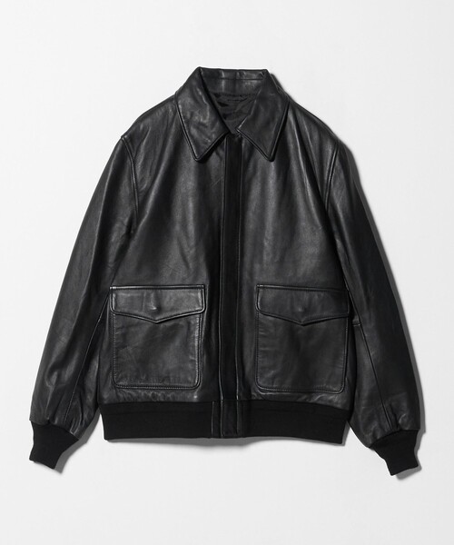 A DAY IN THE LIFE UNITED ARROWS(アデイインザライフユナイテッドアローズ)の「シープレザー フライト ブルゾン<A DAY IN THE LIFE>(ブルゾン・メンズ・ブラック・M/L)」の13枚目の写真
