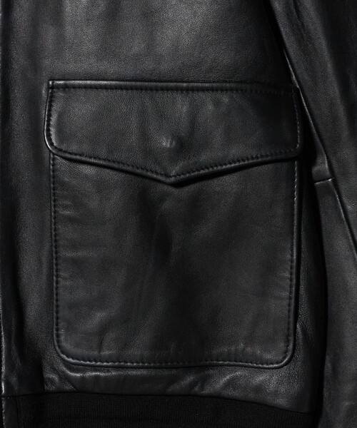 A DAY IN THE LIFE UNITED ARROWS(アデイインザライフユナイテッドアローズ)の「シープレザー フライト ブルゾン<A DAY IN THE LIFE>(ブルゾン・メンズ・ブラック・M/L)」の9枚目の写真