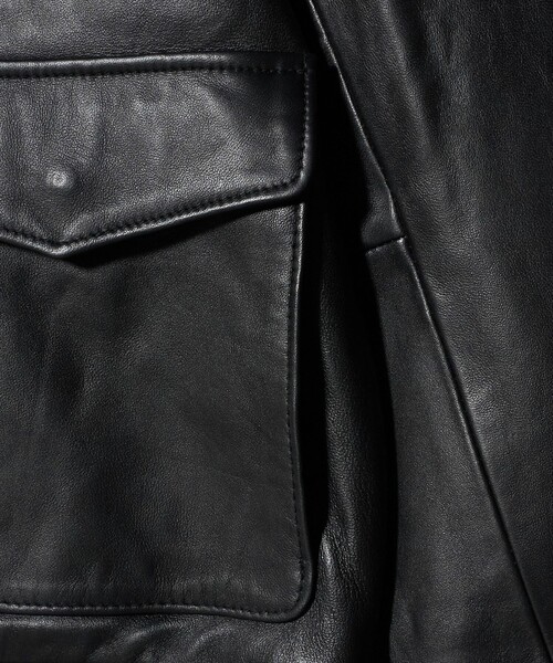 A DAY IN THE LIFE UNITED ARROWS(アデイインザライフユナイテッドアローズ)の「シープレザー フライト ブルゾン<A DAY IN THE LIFE>(ブルゾン・メンズ・ブラック・M/L)」の8枚目の写真