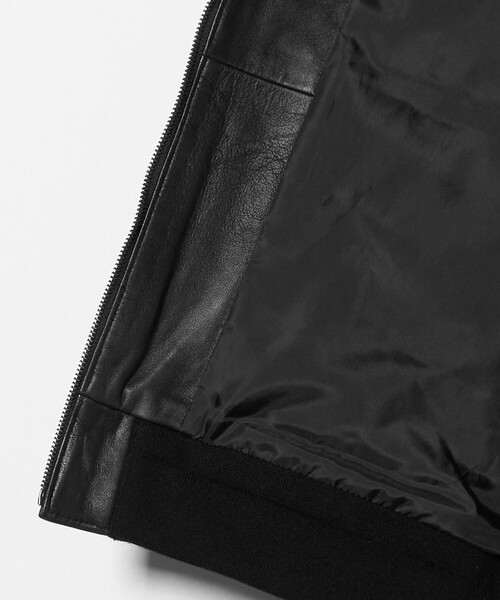 A DAY IN THE LIFE UNITED ARROWS(アデイインザライフユナイテッドアローズ)の「シープレザー フライト ブルゾン<A DAY IN THE LIFE>(ブルゾン・メンズ・ブラック・M/L)」の6枚目の写真