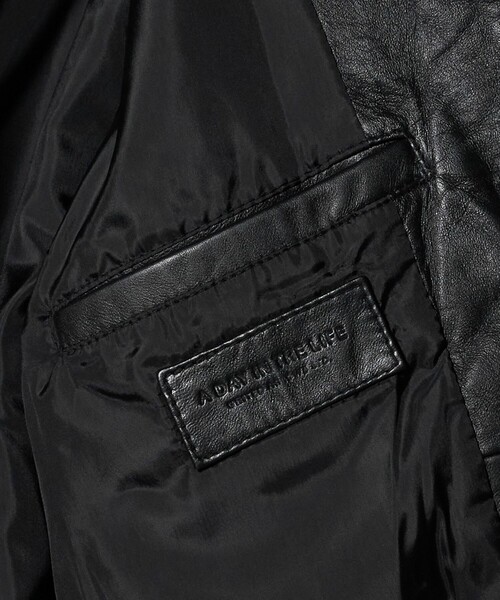 A DAY IN THE LIFE UNITED ARROWS(アデイインザライフユナイテッドアローズ)の「シープレザー フライト ブルゾン<A DAY IN THE LIFE>(ブルゾン・メンズ・ブラック・M/L)」の5枚目の写真