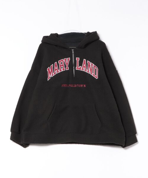 Feliz(フェリス)の「ビックシルエットボアプルオーバー/フーディ/パーカー(その他トップス・レディース・ベージュ/ネイビー/ブラック・FREE)」の4枚目の写真