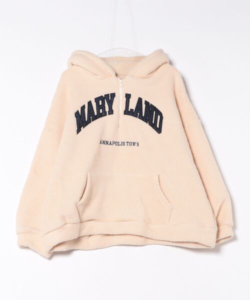 Feliz(フェリス)の「ビックシルエットボアプルオーバー/フーディ/パーカー(その他トップス・レディース・ベージュ/ネイビー/ブラック・FREE)」の5枚目の写真