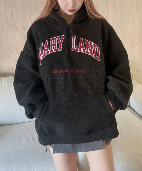 Feliz(フェリス)の「ビックシルエットボアプルオーバー/フーディ/パーカー(その他トップス・レディース・ベージュ/ネイビー/ブラック・FREE)」の16枚目の写真