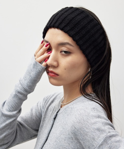 HANNE(アン)の「ワイドリブヘアバンド(ヘアバンド・レディース・グレー/ブラック/ベージュ・FREE)」の16枚目の写真