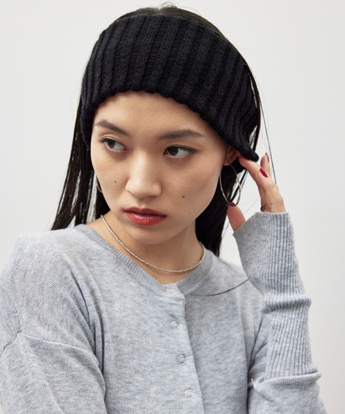 HANNE(アン)の「ワイドリブヘアバンド(ヘアバンド・レディース・グレー/ブラック/ベージュ・FREE)」の18枚目の写真