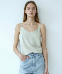 MATT SATIN SLEEVELESS_MINT