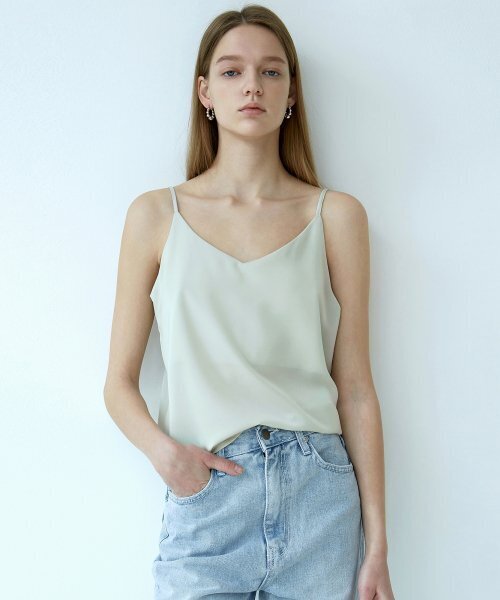 NICK&NICOLE(ニックアンドニコール)の「MATT SATIN SLEEVELESS_MINT(Tシャツ/カットソー・レディース・その他・FREE)」の1枚目の写真