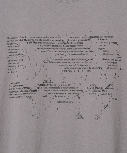 Millo Archive（ミロ アーカイブ）の「スカッタータイポTシャツ[ヴィンテージパープル]（Tシャツ/カットソー・メンズ・その他・X-LARGE/MEDIUM/LARGE）」の3枚目の写真