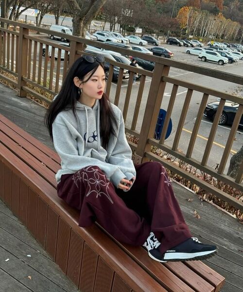 GAKKAI UNIONS(ガッカイユニオンズ)の「ダブルポスタバルーンパンツブラック(スウェットパンツ・レディース・その他・MEDIUM/LARGE/SMALL/X-SMALL)」の3枚目の写真