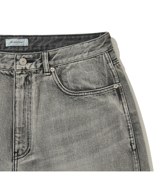 HISHANDER（ヒズハンダー）の「WASHED 5P DENIM PANTS BLEACHED BLACK（デニムパンツ・メンズ・その他・2/3/1）」の3枚目の写真