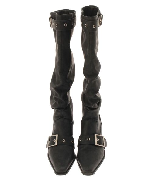 jouetie（ジュエティ）の「ルーズウエスタンベルトブーツ（ブーツ・レディース・ブラック/ピンク・MEDIUM/LARGE）」の12枚目の写真