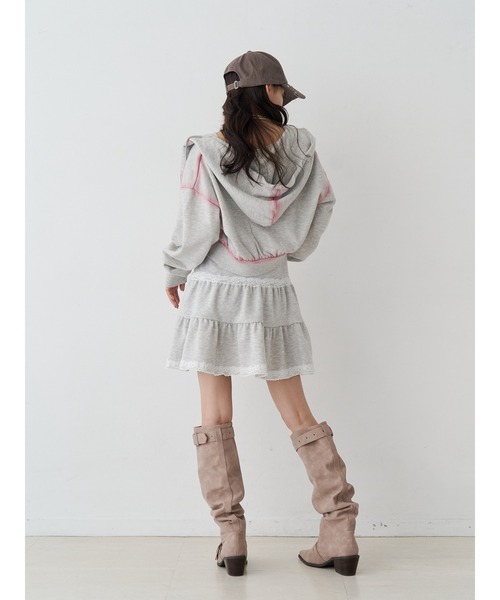 jouetie（ジュエティ）の「ルーズウエスタンベルトブーツ（ブーツ・レディース・ブラック/ピンク・MEDIUM/LARGE）」の5枚目の写真