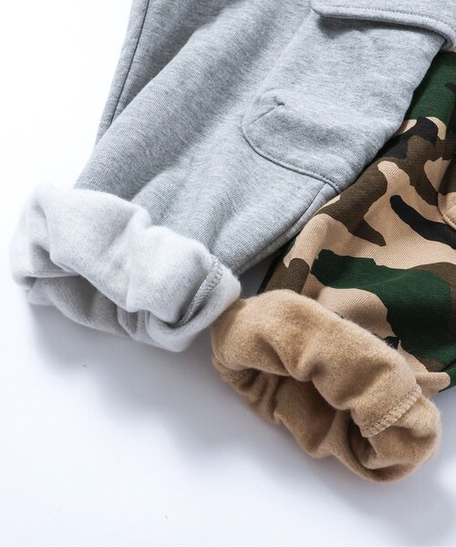 BREEZE（ブリーズ）の「【裏起毛】あったかカーゴパンツ_ジュニア対応（カーゴパンツ・キッズ・グレー/ブラック/カモフラージュ/レインボー・80/90/100/110/120/130/140）」の13枚目の写真