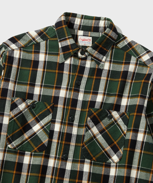 OUTSTANDING(アウトスタンディング)の「USN UTILITY CHECK SHIRT_GREEN CHECK(シャツ/ブラウス・メンズ・その他・SMALL/MEDIUM/LARGE)」の3枚目の写真