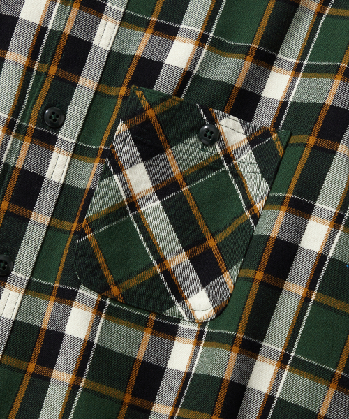 OUTSTANDING(アウトスタンディング)の「USN UTILITY CHECK SHIRT_GREEN CHECK(シャツ/ブラウス・メンズ・その他・SMALL/MEDIUM/LARGE)」の4枚目の写真