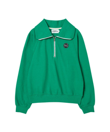 THE GREEN LAB（ザグリーンラボ）の「ハーフジップスウェットシャツ [グリーン]（スウェット）」