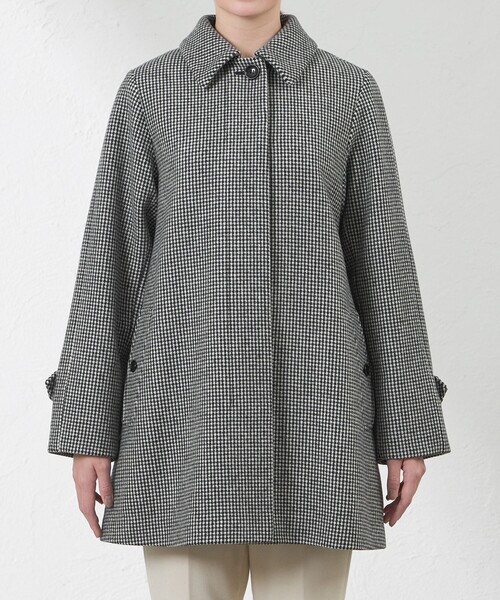 amaca（アマカ）の「ウールツイード（ステンカラーコート・レディース・グレー系その他・40/38）」の3枚目の写真