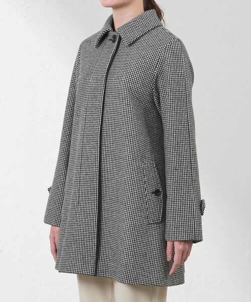 amaca（アマカ）の「ウールツイード（ステンカラーコート・レディース・グレー系その他・40/38）」の4枚目の写真